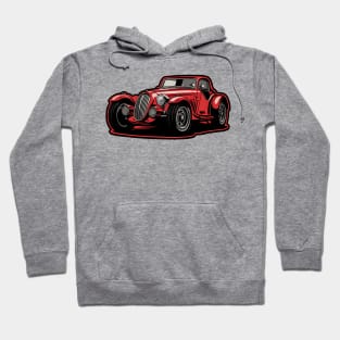 Vintage Red Car Hoodie